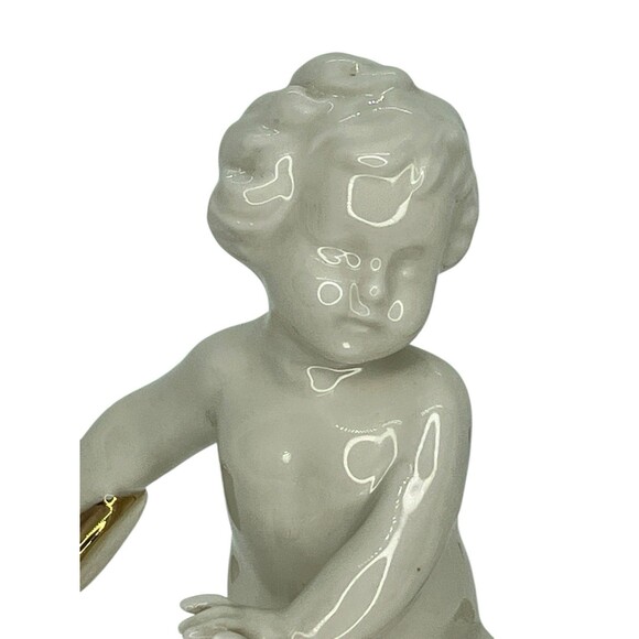 Vintage Discus Disc Throwing Figurine Baby Atlas Germany Statue Trophy Rare - Picture 9 of 14